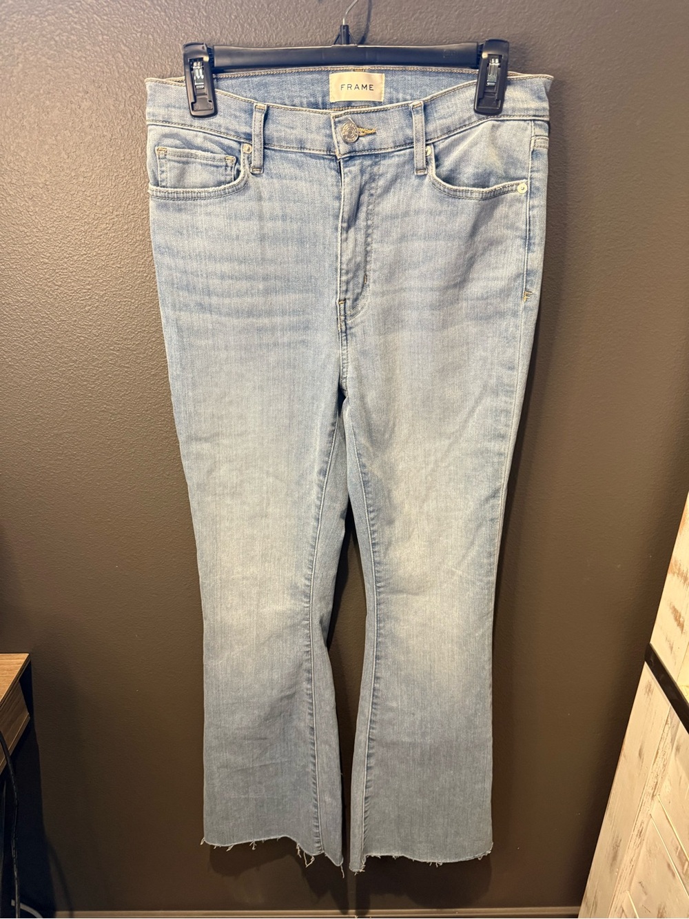 Frame Denim Light Wash Flare Jeans
